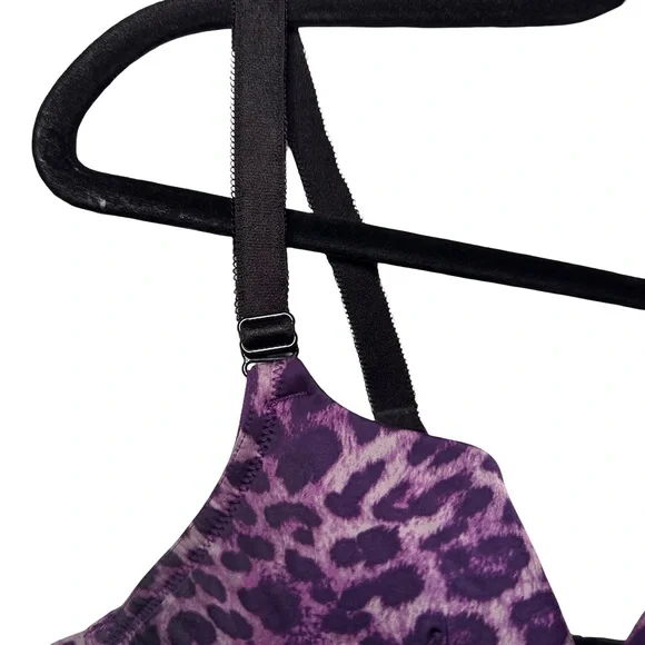 TORRID CURVE Leopard 360 BACK SMOOTHING WIREFREE PUSH UP BRA 40B - Picture 6 of 13